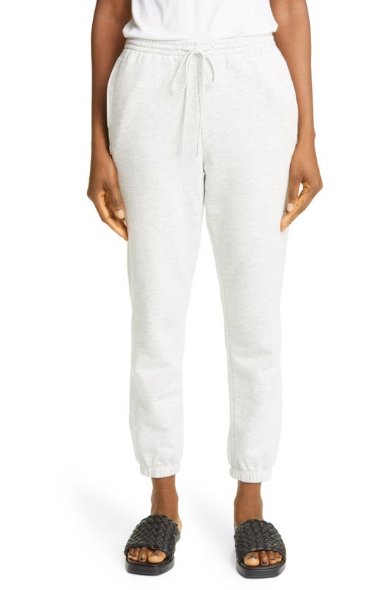 Shop Vince Essential Joggers In Light Heather Grey