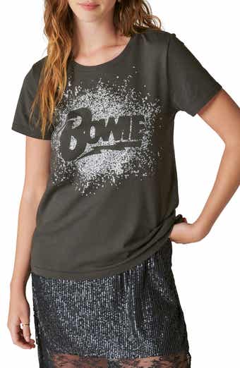 Lucky Brand Rolling Stones Stud-embellished Tour T-shirt in Gray