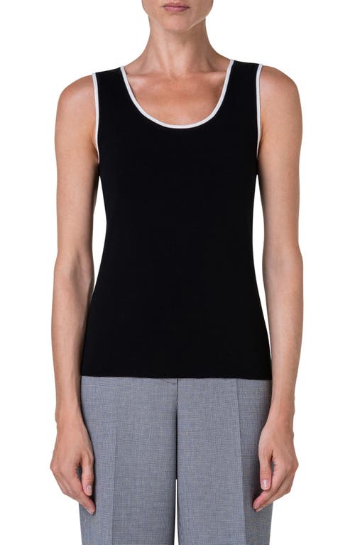 Akris punto Tipped Scoop Neck Tank at Nordstrom,