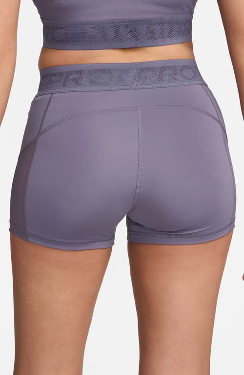 NIKE NIKE PRO 3-INCH MID RISE MESH PANEL SHORTS 