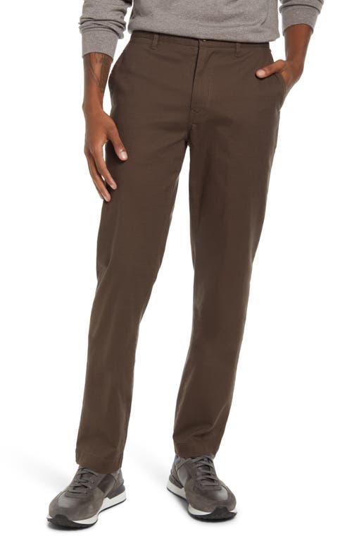 Stretch Canvas Pants in Brown