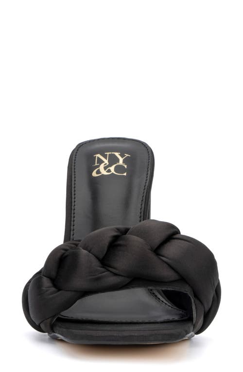 New York And Company Angeline Puff Strap Sandal In Black
