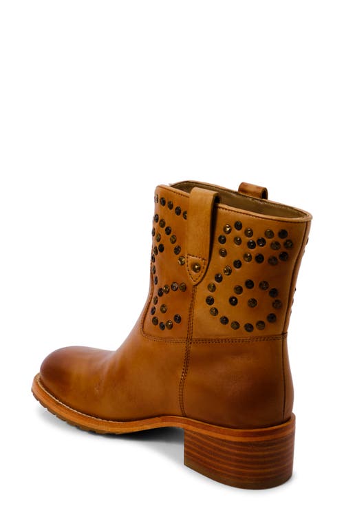 Free People Harmony Studded Bootie In Biscuit Leather