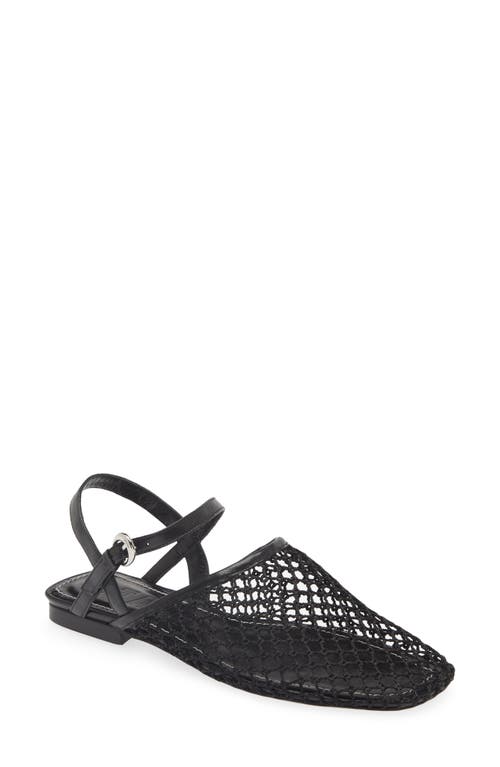 Staud Rete Sandal In Black Netting In Black Netting