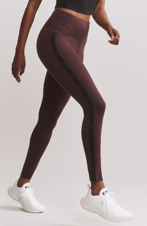 Rhone Alpine Fleece Leggings In Brown Berry