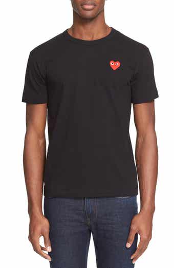 Comme des Garçons Play Heart Face Graphic Tee in White at Nordstrom, Size Medium