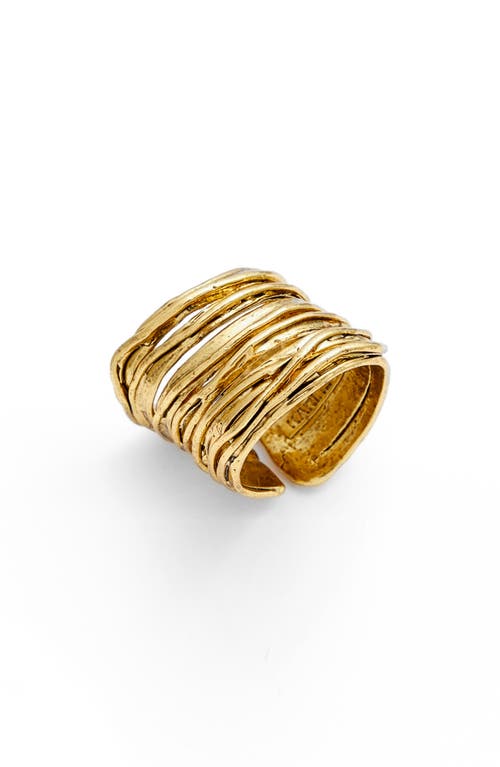 Adjustable Band Ring in Gold
