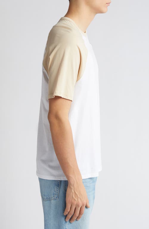 Shop Atm Anthony Thomas Melillo Raglan Short Sleeve T-shirt In White/shiitake