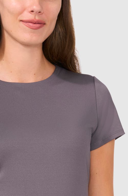 Shop Halogenr Halogen(r) Essential Compression T-shirt In Smoked Pearl Grey