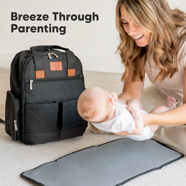 Keababies Bree Diaper Backpack In Charcoal