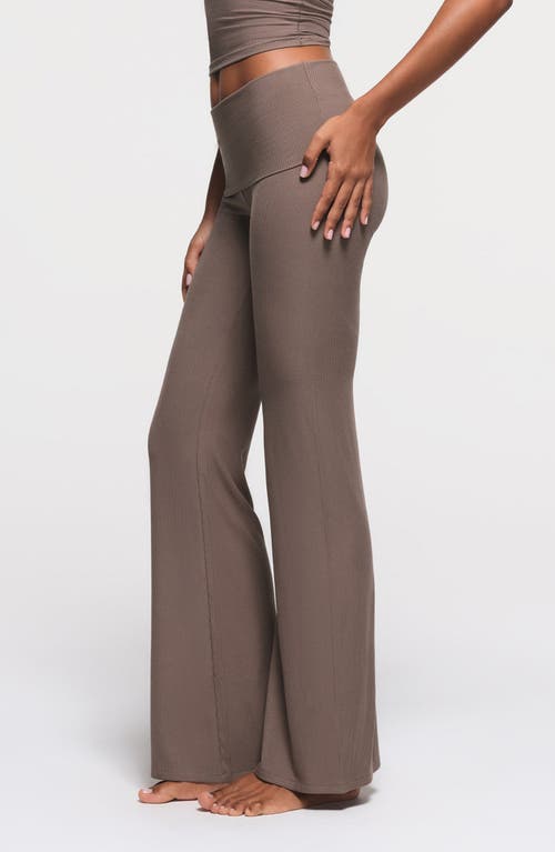 Shop Skims Soft Lounge Foldover Pants In Amethyst