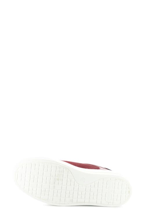 Bos. & Co. Maude Platform Sneaker In Sangria/rojo Sangre Suede
