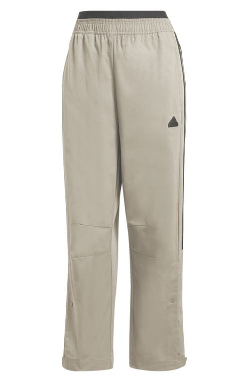 Shop Adidas Originals Adidas Tiro Loose Fit Cotton Twill Track Pants In Silver Pebble/black