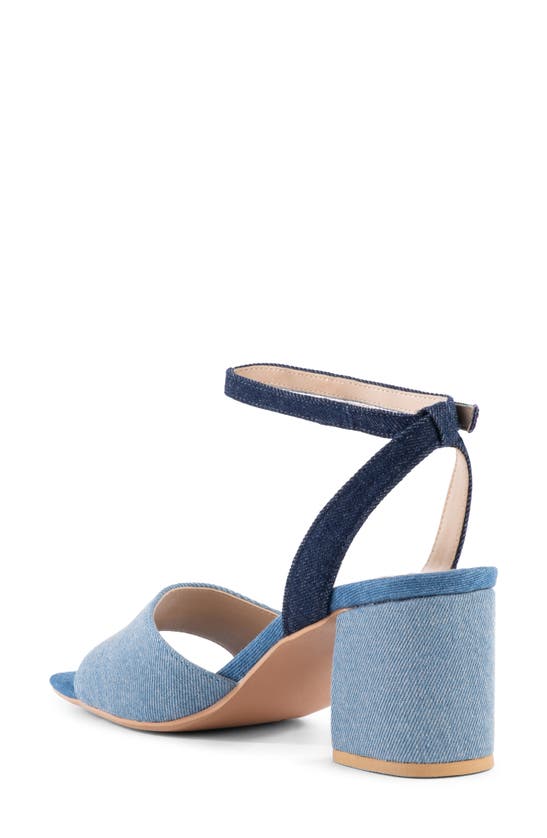 Shop Seychelles Simple Pleasures Ankle Strap Sandal In Indigo