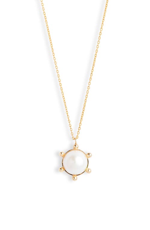 POPPY FINCH POPPY FINCH BUBBLE CULTURED PEARL PENDANT NECKLACE