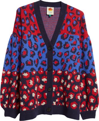 Halogen leopard outlet cardigan