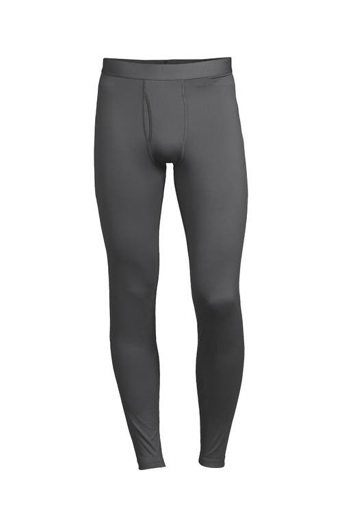 Shop Lands' End Stretch Thermaskin Long Underwear Pants Base Layer In Warm Graphite