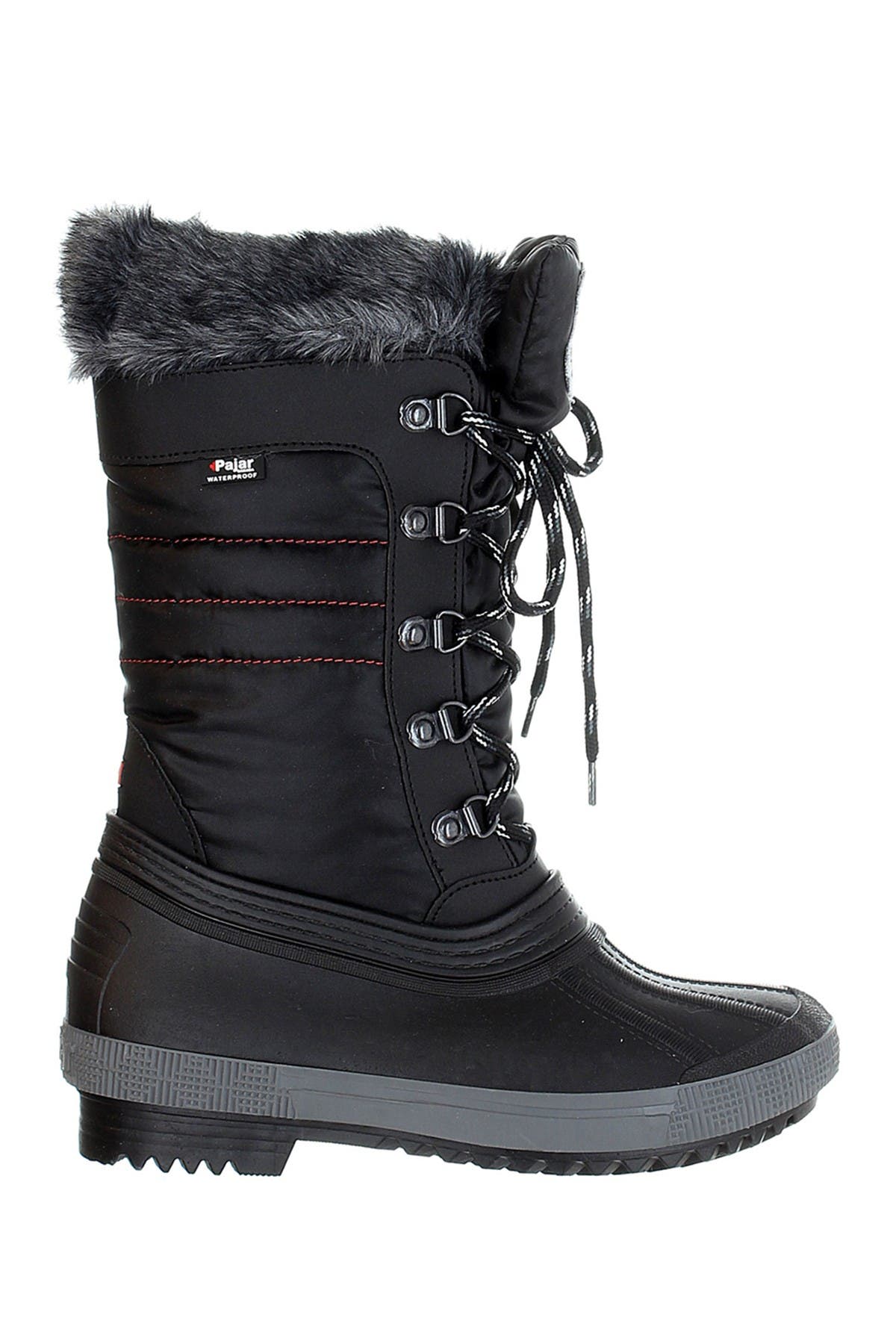 pajar black fur boots
