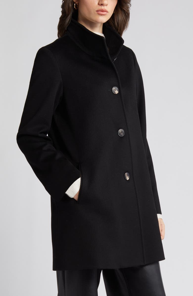 Fleurette Dawn Stand Collar Wool Car Coat Nordstrom