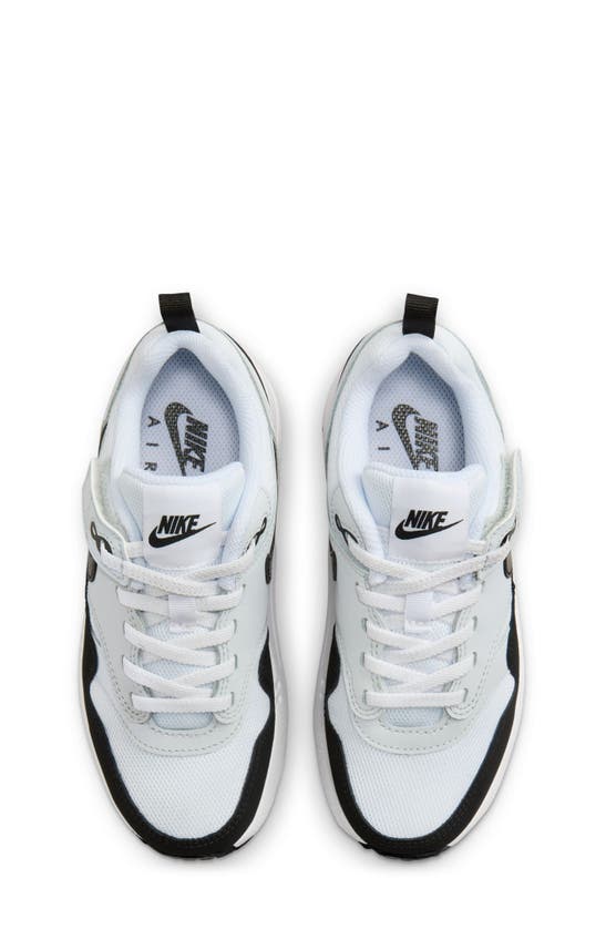 Nike Kids' Air Max 1 Easyon Sneaker In White/ Black/ Pure Platinum