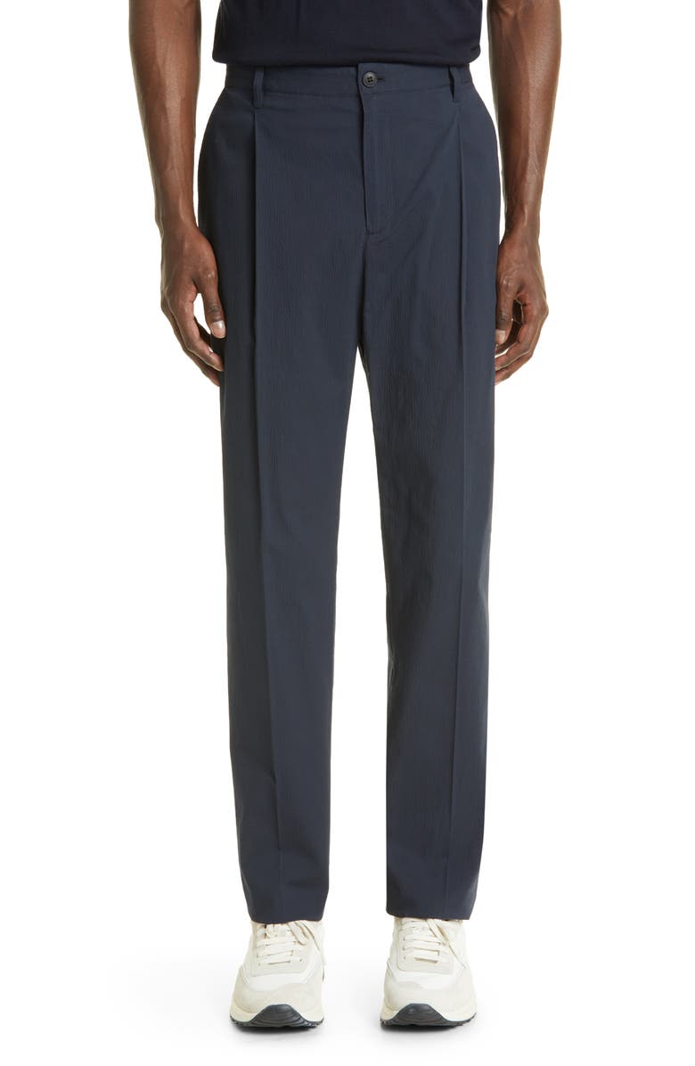 Sunspel Pleated Stretch Cotton Twill Trousers | Nordstrom