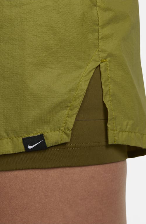 Shop Nike Run Division 2-in-1 Reflective Shorts In Moss/olive Flak