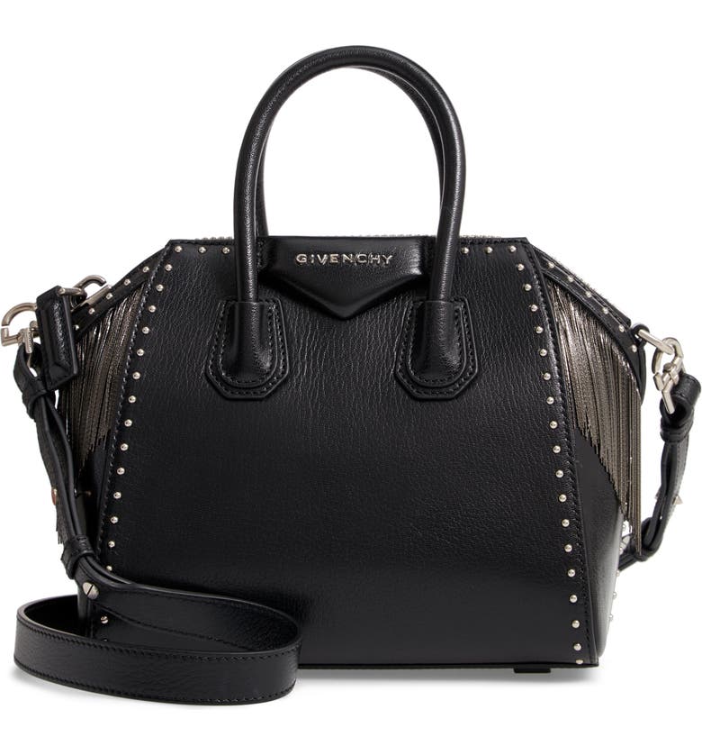 Givenchy Mini Antigona Fringe & Stud Leather Satchel | Nordstrom