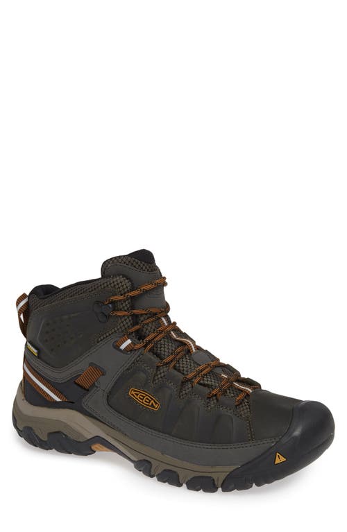 UPC 191190081945 product image for KEEN Targhee III Mid Waterproof Hiking Boot in Black Olive/golden Brown at Nords | upcitemdb.com