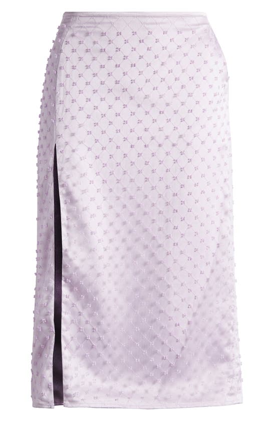 MISTRESS ROCKS MISTRESS ROCKS BEADED MESH MIDI SKIRT