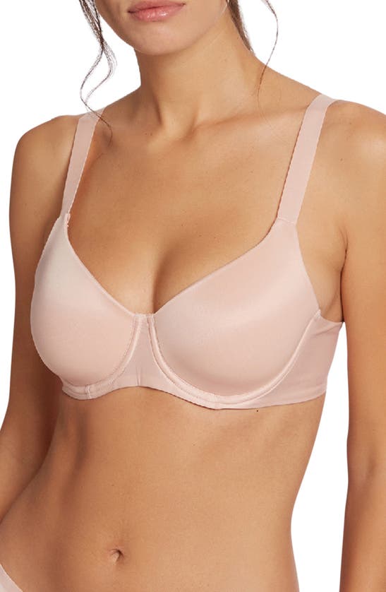 Shop Wolford Sheer Touch Soft Cup Underwire Bra In Rose Powder