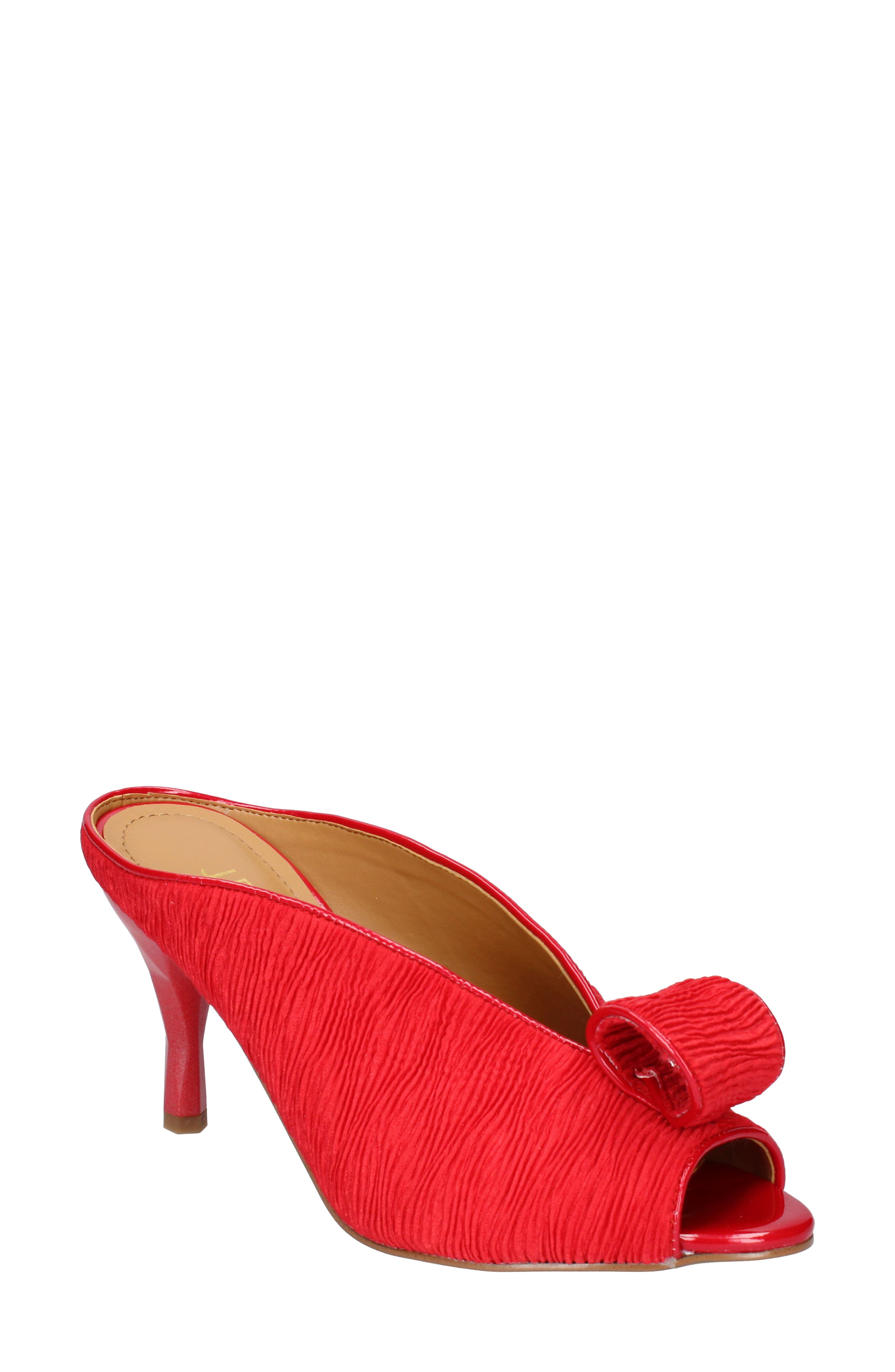 ladies red mule shoes