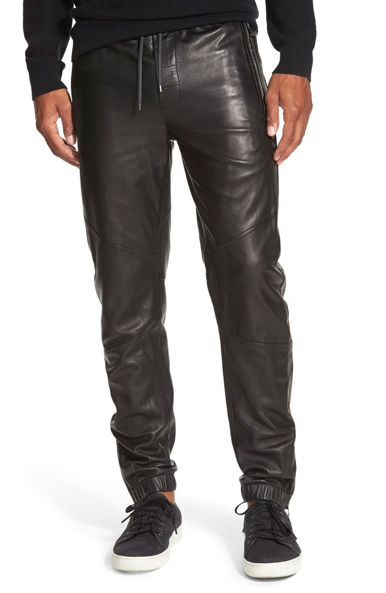 Vince Leather Moto Jogger Pants | Nordstrom