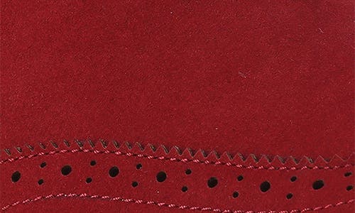 Gino Vitale Wingtip Chelsea Boot In Red
