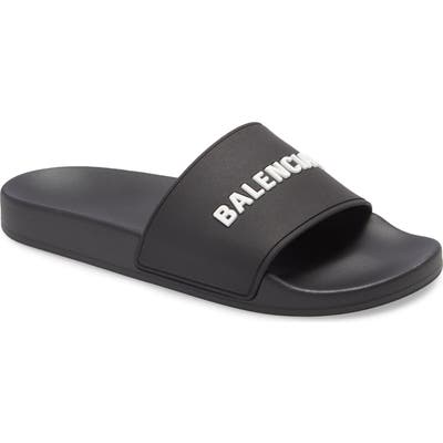 Balenciaga Logo Slide Sandal