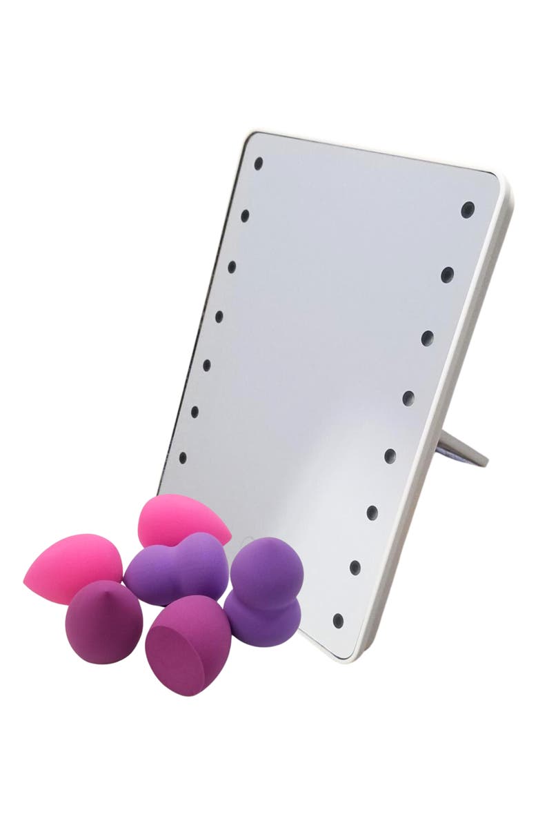 DANIELLE LED Mirror & Beauty Blending Sponge Set Nordstromrack