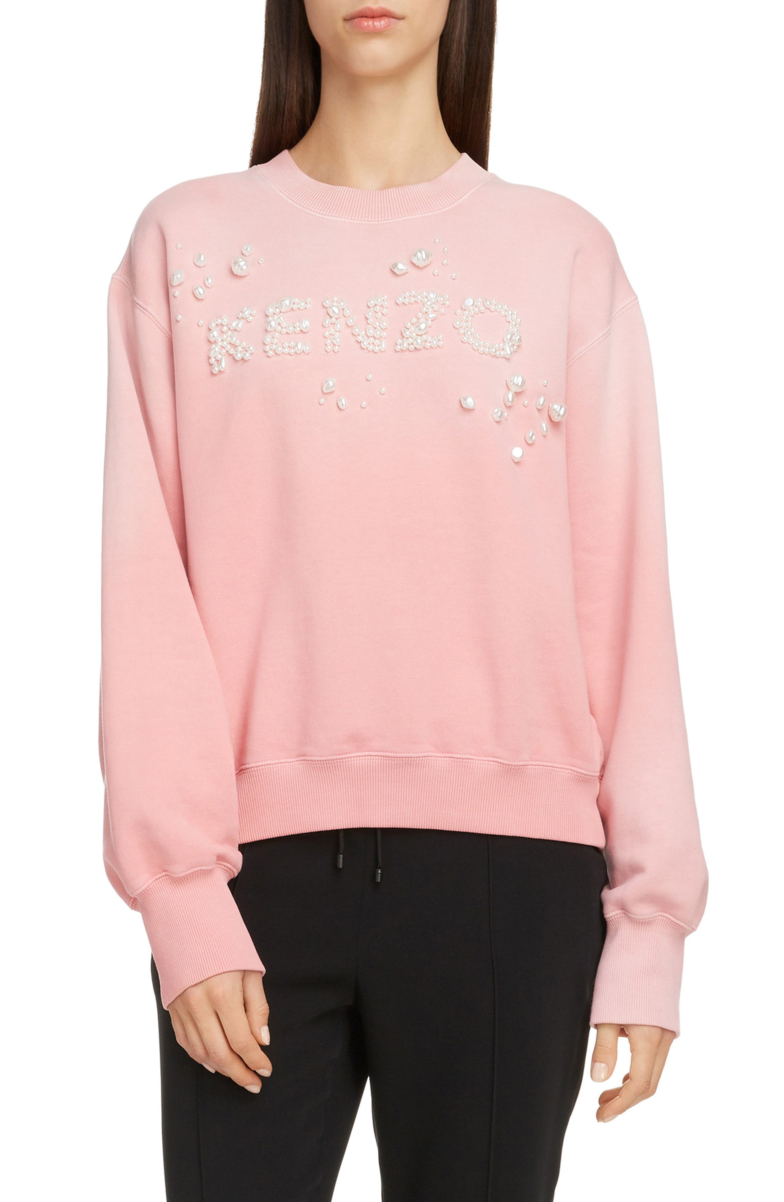 sweatshirt with pearls