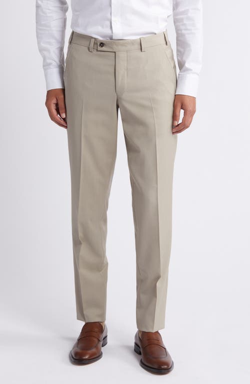 Shop Ted Baker London Jerome Soft Constructed Wool & Silk Blend Dress Pants In Tan