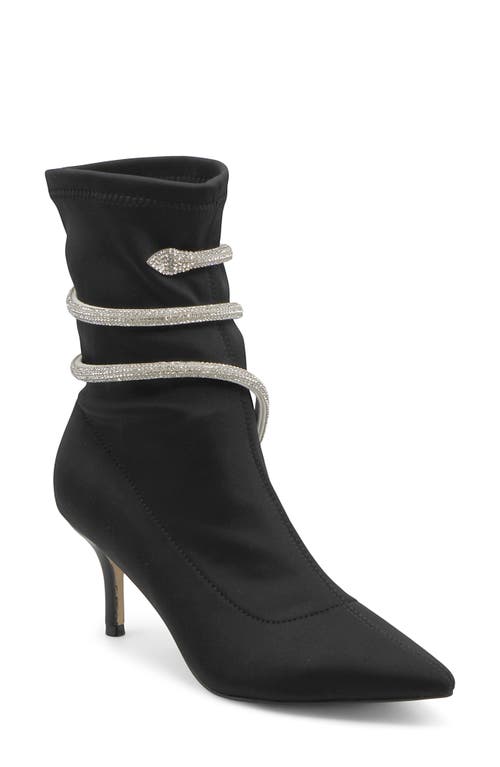 Charles By Charles David Ajay Pointed Toe Bootie In Black-strap Fab