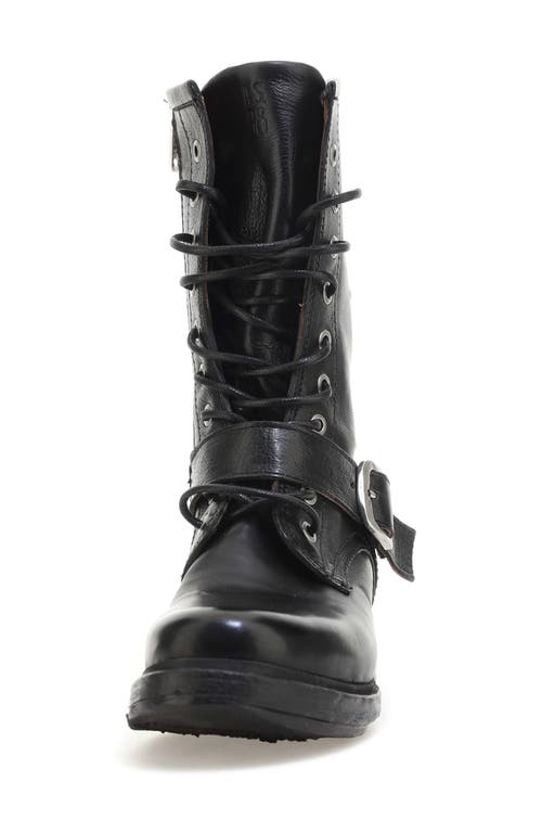 As98 A.s.98 Austin Embellished Combat Boot In Black