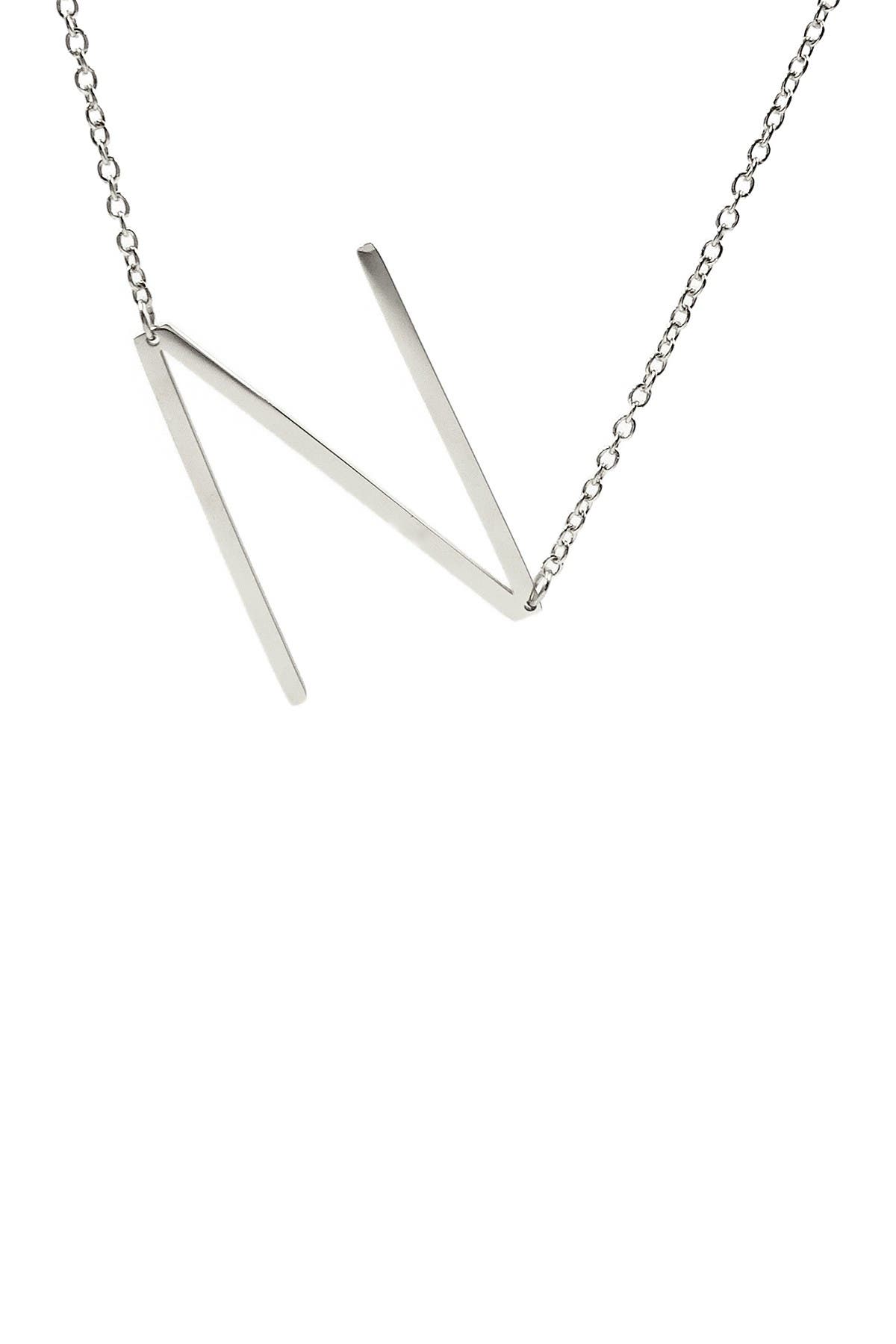 Savvy Cie Jewels Large Initial Necklace 