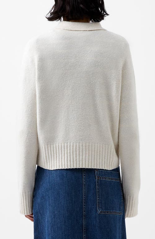 Shop French Connection Vhari Polo Sweater In Oatmeal