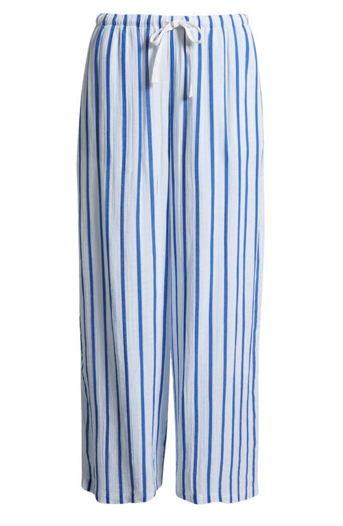 Shop Sea Level Amalfi Surf Cover-up Pants In Blue