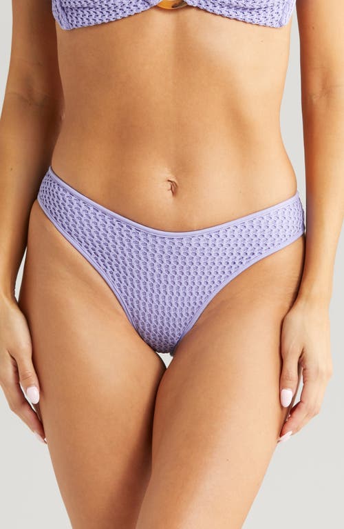 Lulu Bikini Bottoms in Lavendar Crochet