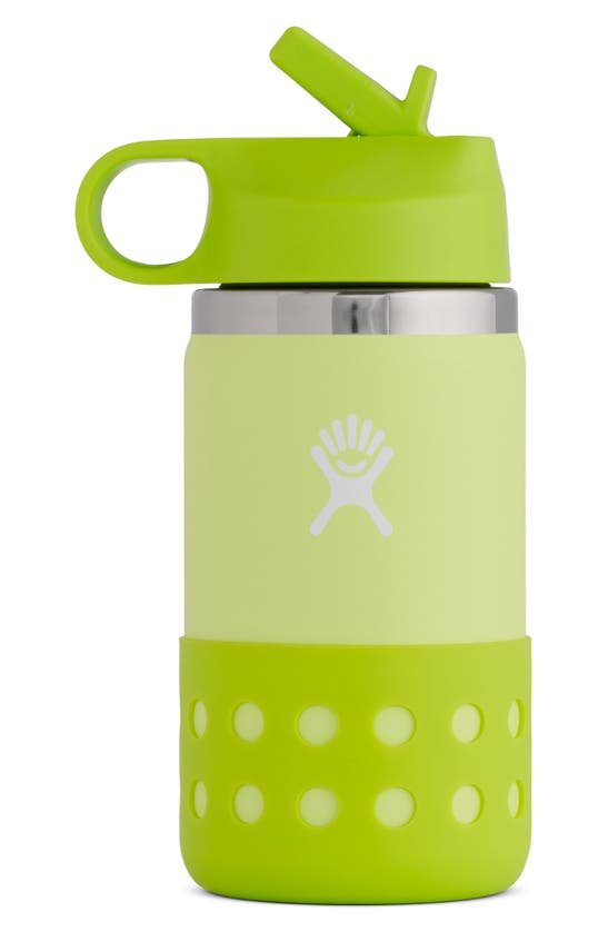 HYDRO FLASK HYDRO FLASK KIDS' 12-OUNCE WIDE MOUTH WATER BOTTLE WITH STRAW LID
