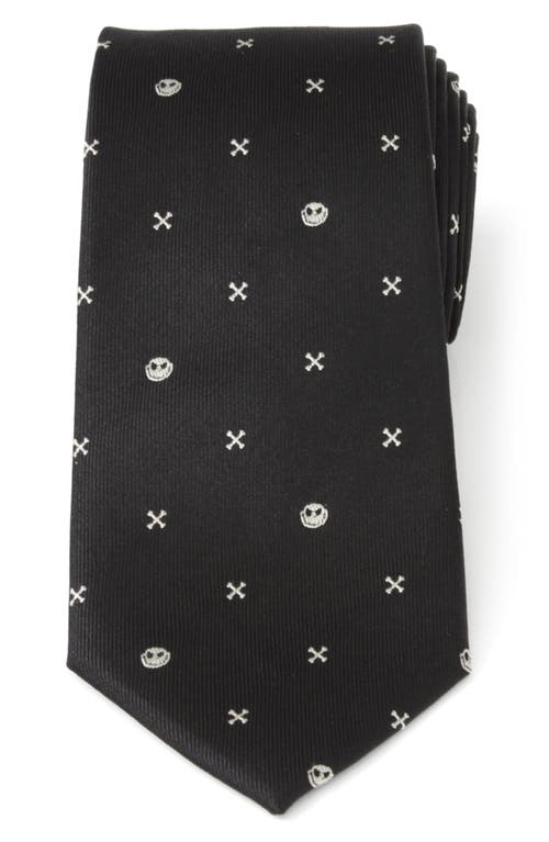 Cufflinks, Inc. NIghtmare Before Christmas Jack Skellington Silk Tie in Black at Nordstrom