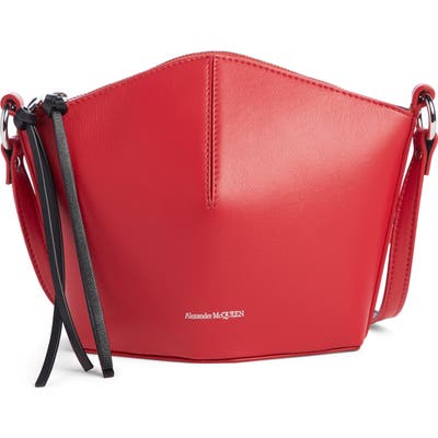 Alexander Mcqueen Mini Leather Bucket Bag - Red