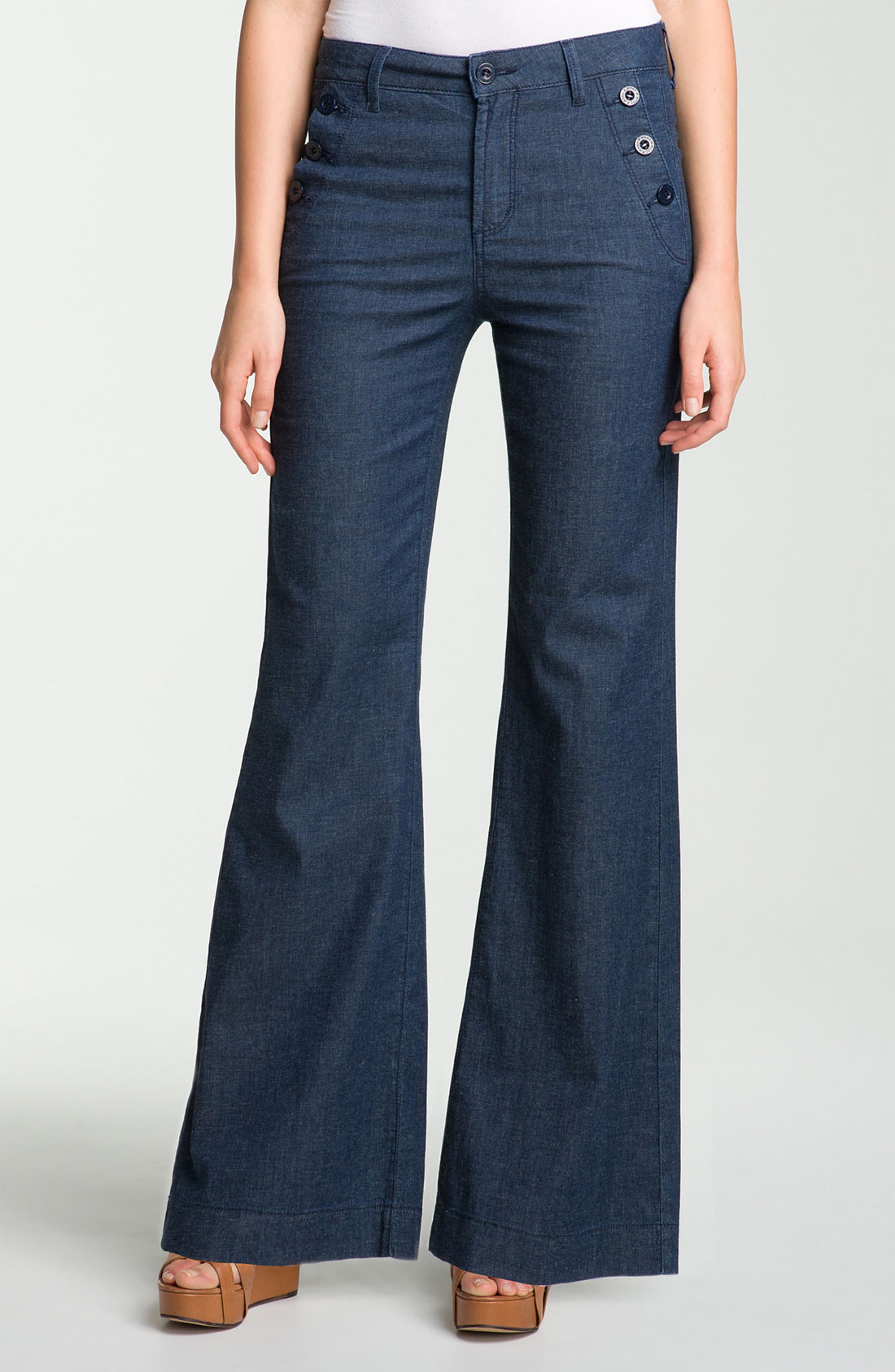 NYDJ 'Tina Sailor' Wide Leg Jeans (Petite) | Nordstrom