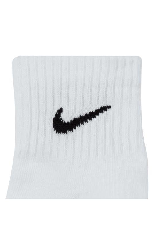 Nike Kids' Assorted 3-pack Dri-fit Everyday Cushioned Ankle Socks In White/ Black
