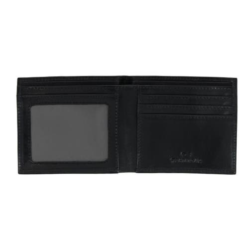 Trafalgar Cabot Cortina Bi-fold Leather Wallet In Black