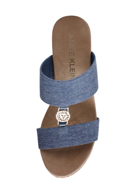 Shop Anne Klein Rikki Platform Wedge Sandal In Denim